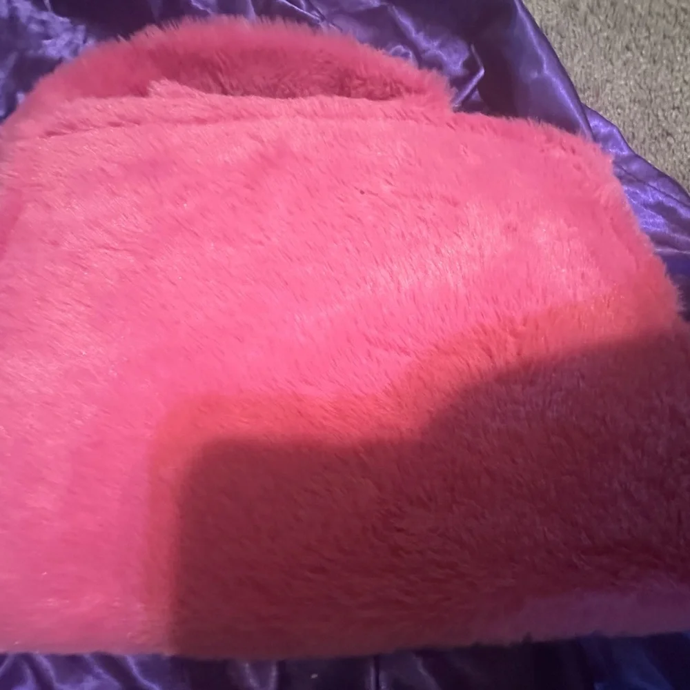 Pink Furry Shoulder Bag - Picture 5 of 5